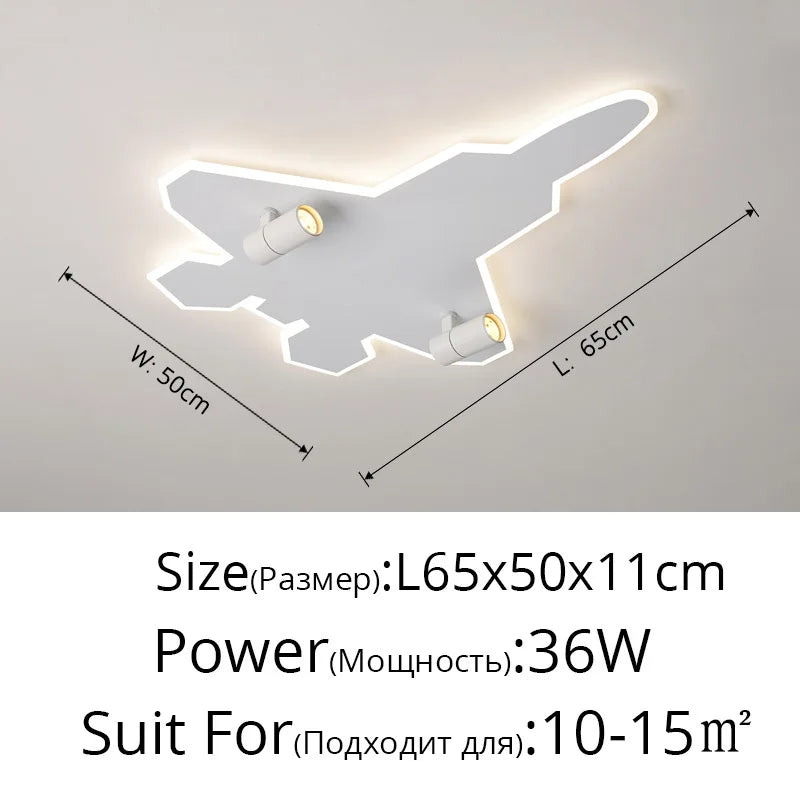 DecorBites™ مصابيح سقف للأطفال برسومات كرتونية لغرفة نوم الأولاد إضاءة LED إبداعية لحماية العين