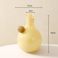 DecorBites™ Geometric Glass Sphere Vase for Home Decor and Flower Arrangements