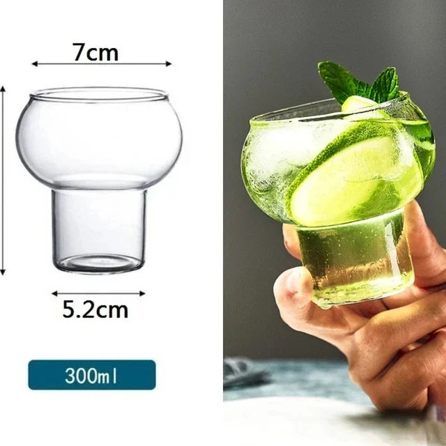DecorBites™ Glass Cold Brew Coffee Cup Heat-resistant Milk Latte Bubble Water Breakfast