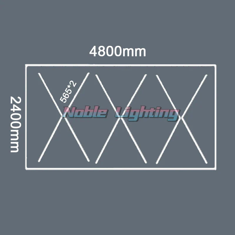 DecorBites™ Hexagon Honeycomb LED Garage Ceiling Light