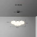 DecorBites™ Glass Ball LED Pendant Light for Home Decor, Nordic Style Chandelier for Living Room