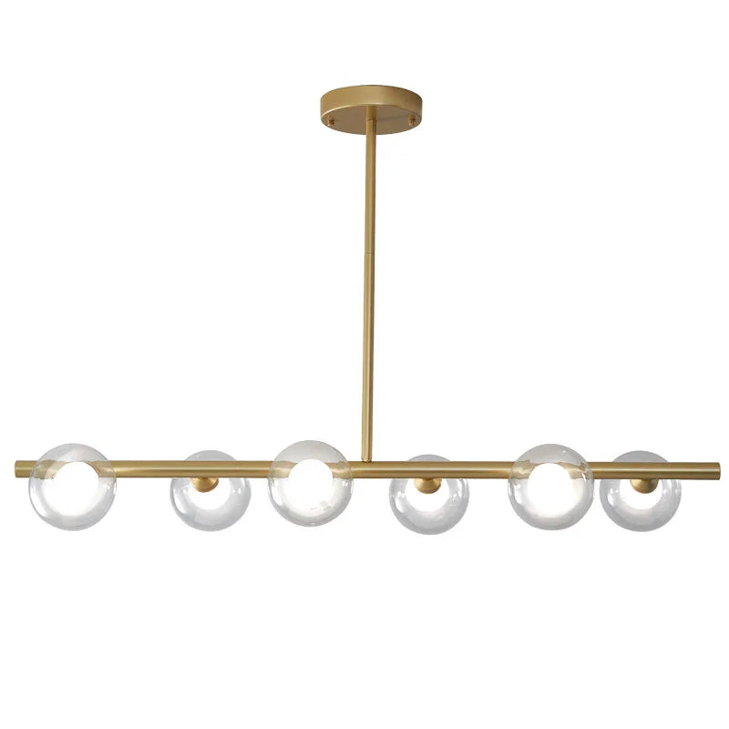 DecorBites™ Glass Ball Pendant Chandeliers - Modern LED Hanging Lights for Home Decor