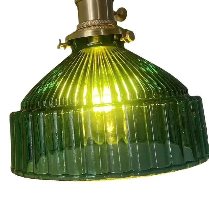 Nordic Green Glass Pendant Light