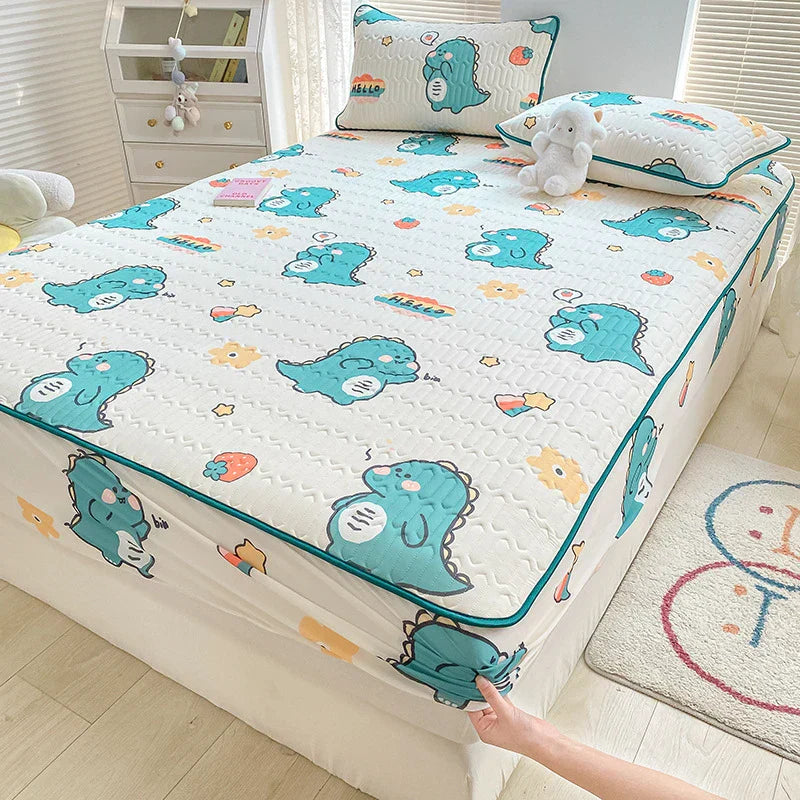 غطاء مرتبة ووسادة لاتكس مبرد من DecorBites™ - وسادة سرير صيفية للتبريد