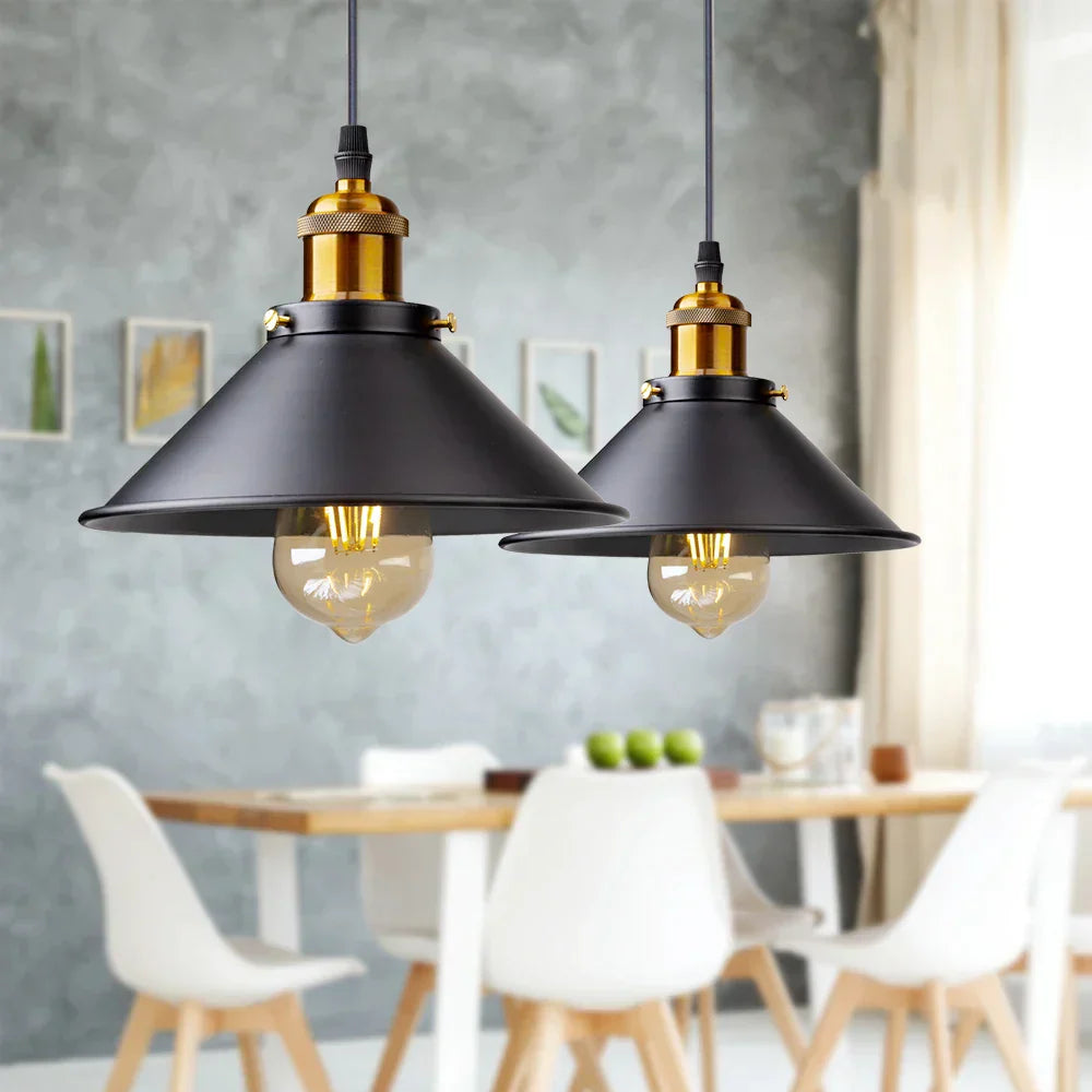 Suspension LED industrielle rétro DecorBites™ pour la maison, la salle à manger, le bar et la décoration de restaurant