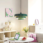 Retro Orange Metal Pendant Light