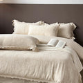 طقم مفروشات جاكار دانتيل برنسيس من DecorBites™ - 4 قطع