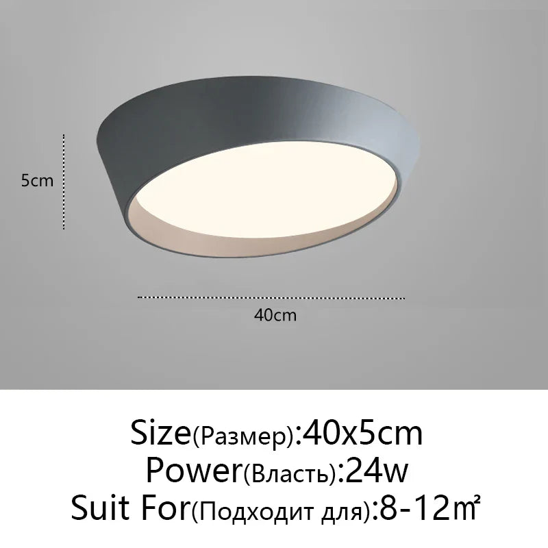 ثريا سقف LED من DecorBites™: إضاءة غرفة نوم عصرية