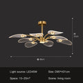 DecorBites™ Golden Art Peacock LED Chandelier for Modern Luxury Living Room Bedroom Dining Hotel