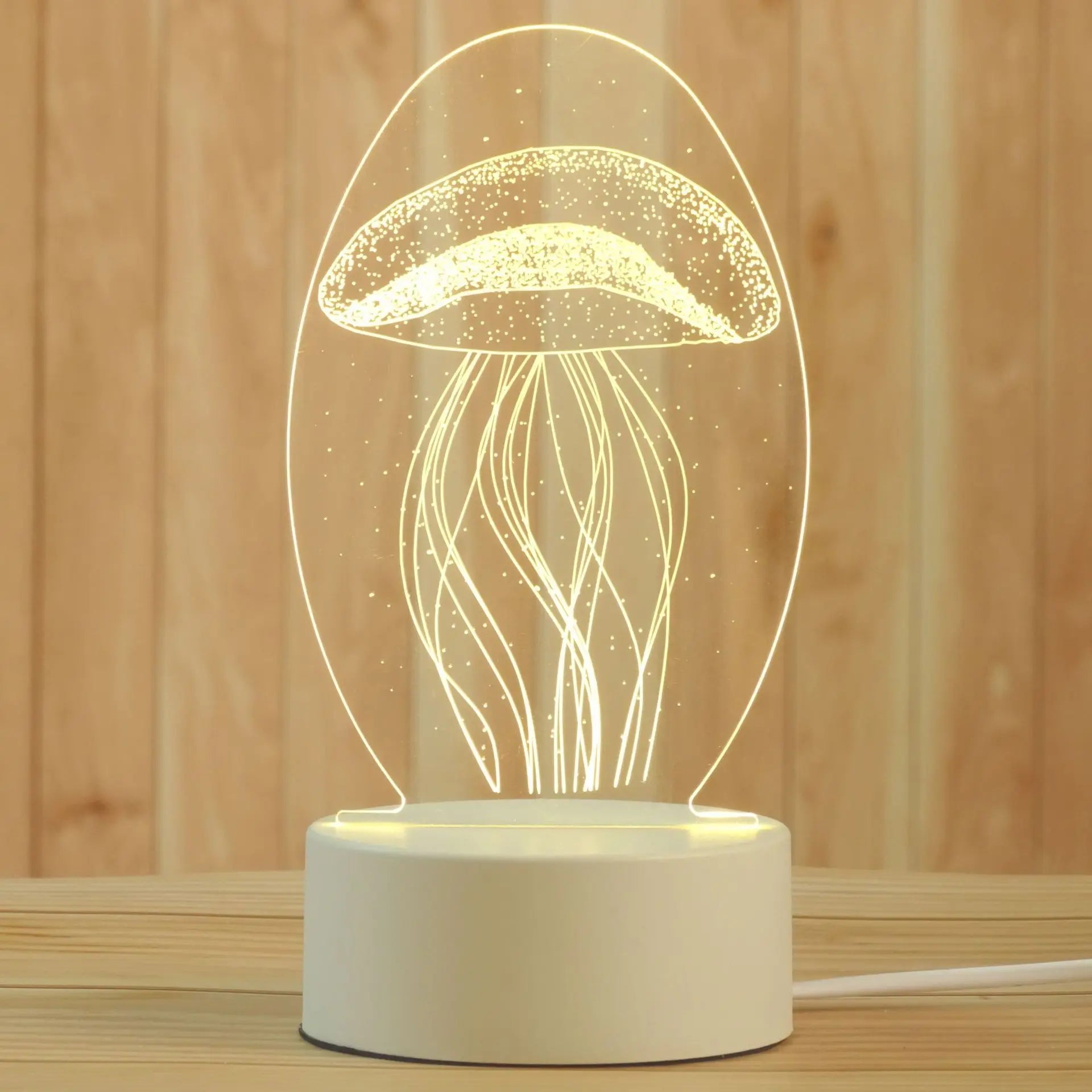 DecorBites™ 3D Acrylic Night Lamp | Boys Girls Gift Decor Bedroom Table Light