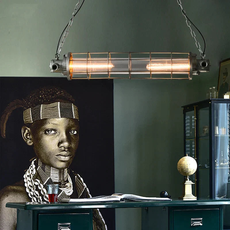 DecorBites™ Industrial Chandelier for Loft Cafe Retro Bar Office Table Lamp Shopping
