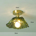 Vintage Flower Glass Pendant Light