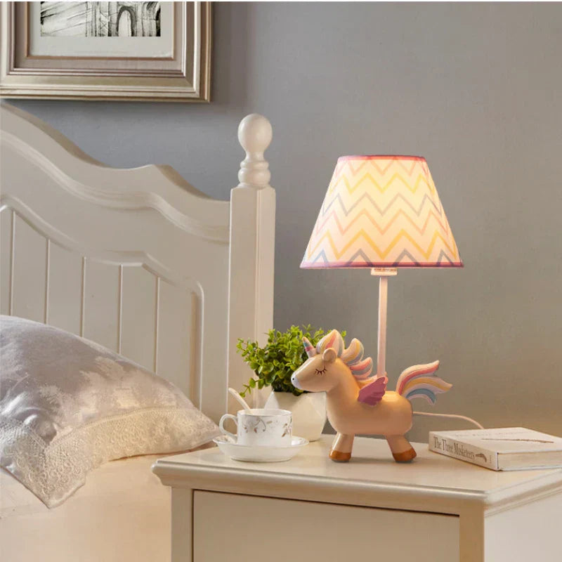 DecorBites™ LED Unicorn Table Lamp for Children's Room, Nordic Design Stand Light Lamparas