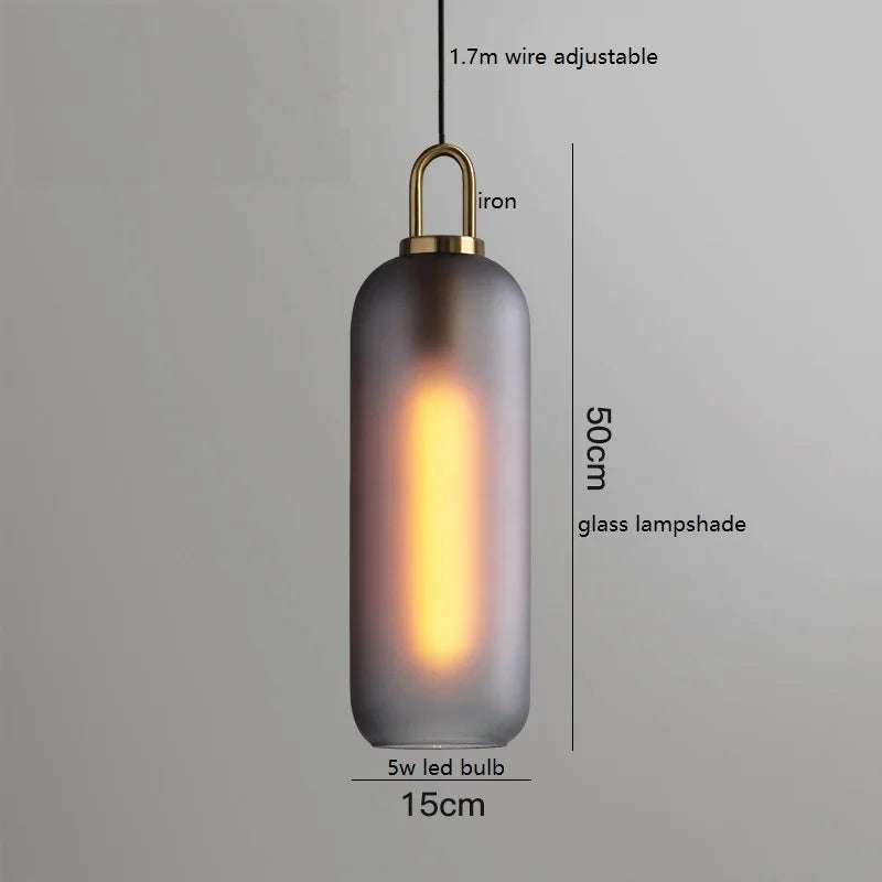 DecorBites™ Glass Ball LED Pendant Light - Modern Hanging Lights for Home, Restaurant, Cafe