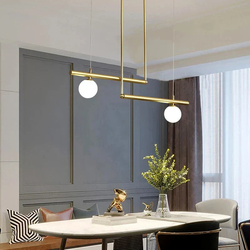مصباح DecorBites™ LED خطي معلّق للمنزل، ثريا غرفة المعيشة بتصميم عصري بسيط