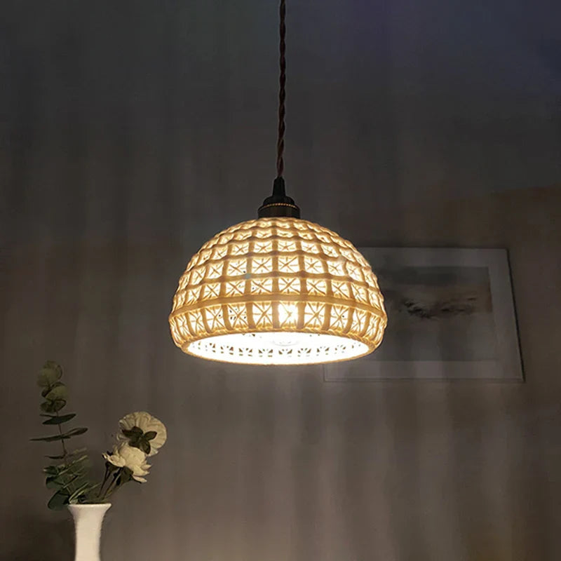 DecorBites™ مصباح معلق سيراميك ياباني بتصميم إسكندنافي فاخر