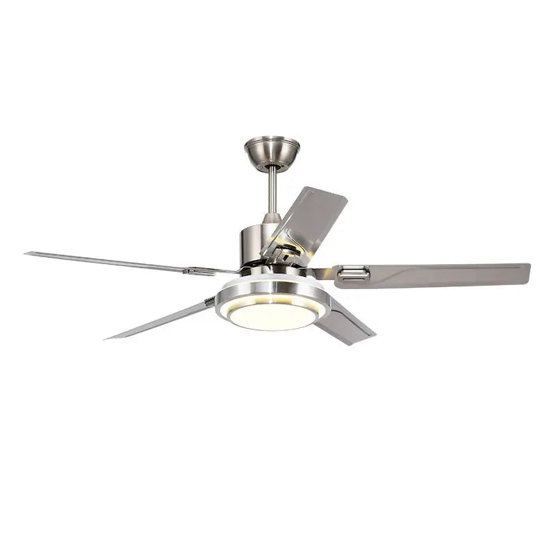 DecorBites™ 52" Stainless Steel Blade Ceiling Fan with LED Light and Remote Control
