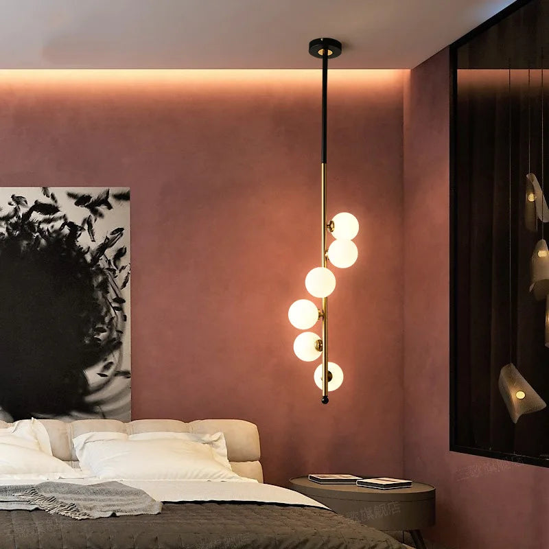 DecorBites™ Glass Floor Lamp: Postmodern Nordic Design for Home Decoration