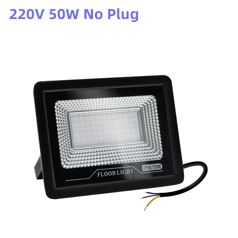 DecorBites™ 100W LED UV Black Light Flood Lamp for Party, Halloween, Xmas - 392nm