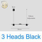 Art Deco Black and Gold LED Pendant Light