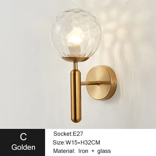 DecorBites™ Iron LED Sconce Lamp for Modern Bedroom and Living Room Lighting