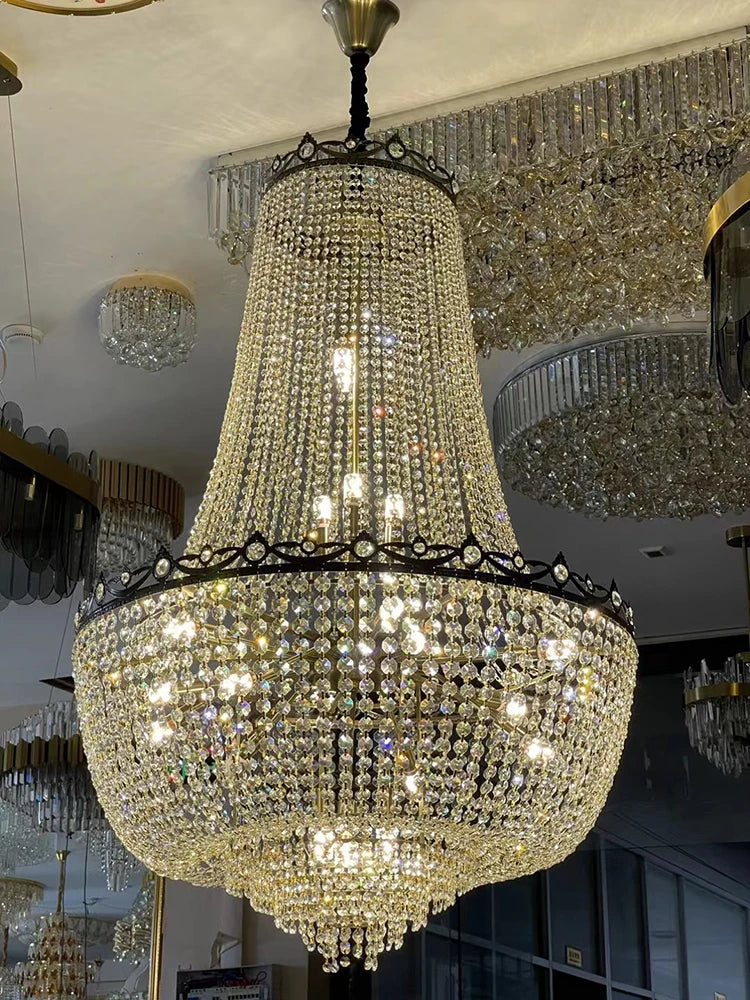 DecorBites™ Crystal LED Chandelier for Living & Dining Room Luxury