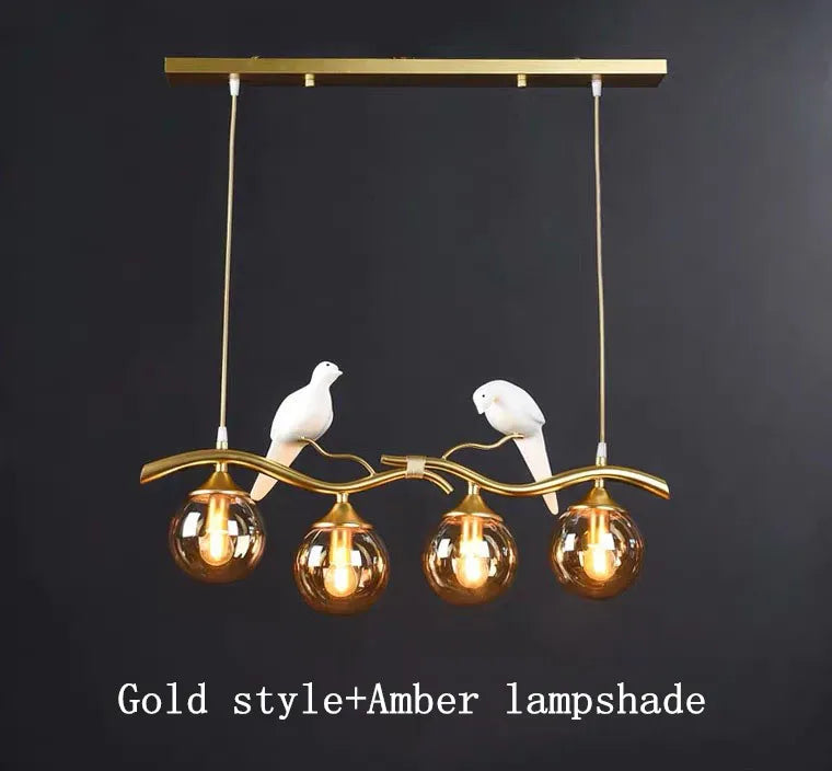 DecorBites™ مصابيح زجاجية متدلية لغرفة المعيشة والمطعم والكونتر، مصابيح LED للديكور الداخلي