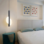 Modern Metal LED Pendant Light in Black or White