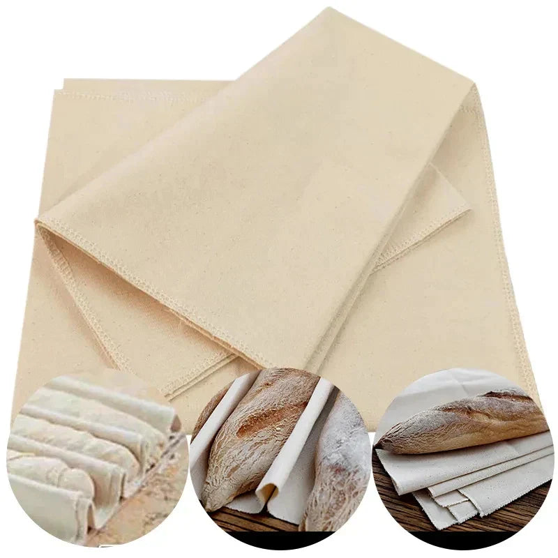 Kit de cuisson en toile de lin DecorBites™ pour pâte à pain, tapis de lin pour baguettes, pâtisserie