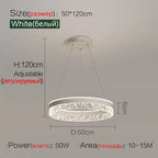 Modern White Ring LED Pendant Light