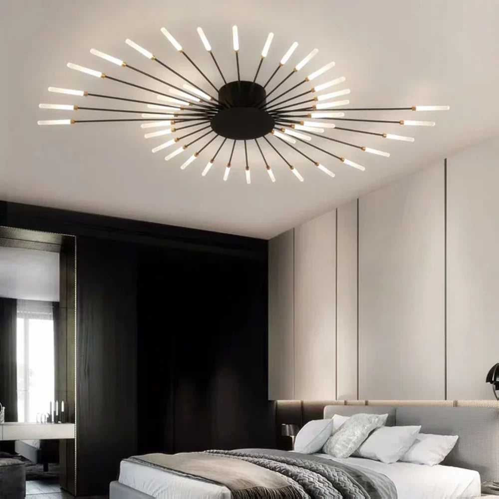 مصابيح DecorBites™ LED Fireworks المتدلية - إضاءة ثريا عصرية لغرفة المعيشة وغرفة النوم