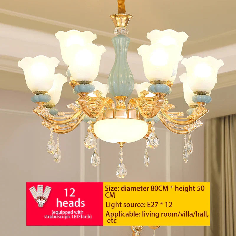 ثريا أوروبية فاخرة من DecorBites™ لغرفة المعيشة وغرفة النوم وقاعة الطعام - تصميم عصري وأنيق