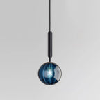 Nordic Glass Pendant Light With Painted Iron Finish