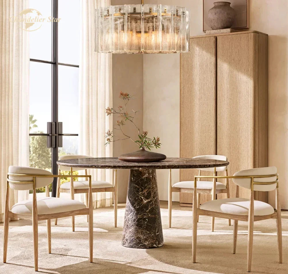 ثريا DecorBites™ Lattice Glass LED لغرفة النوم وغرفة الطعام - تركيبات إضاءة متدلية عصرية