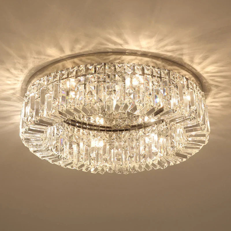 DecorBites™ Crystal LED Ceiling Lights: Luxury Lighting Fixture for Living, Dining, Kitchen, and Bedroom