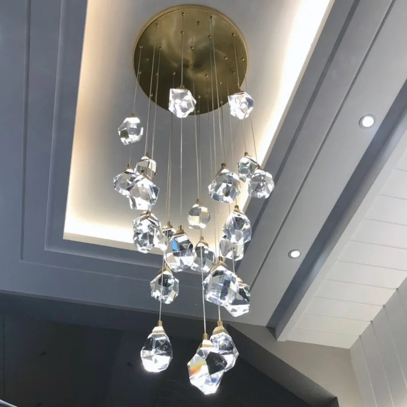 DecorBites™ ثريا سقف كريستالية LED: إضاءة أنيقة لديكور المنزل
