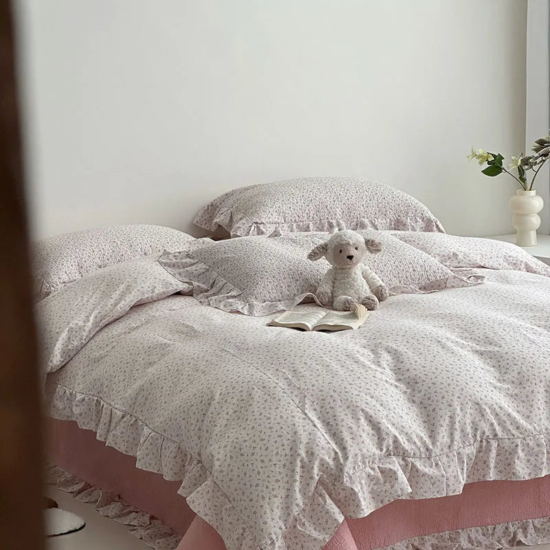 غطاء لحاف دانتيل كوري DecorBites™ Floral: لحاف ناعم فاخر لسرير كوين وكينج، ديكور منزلي قابل للتنفس