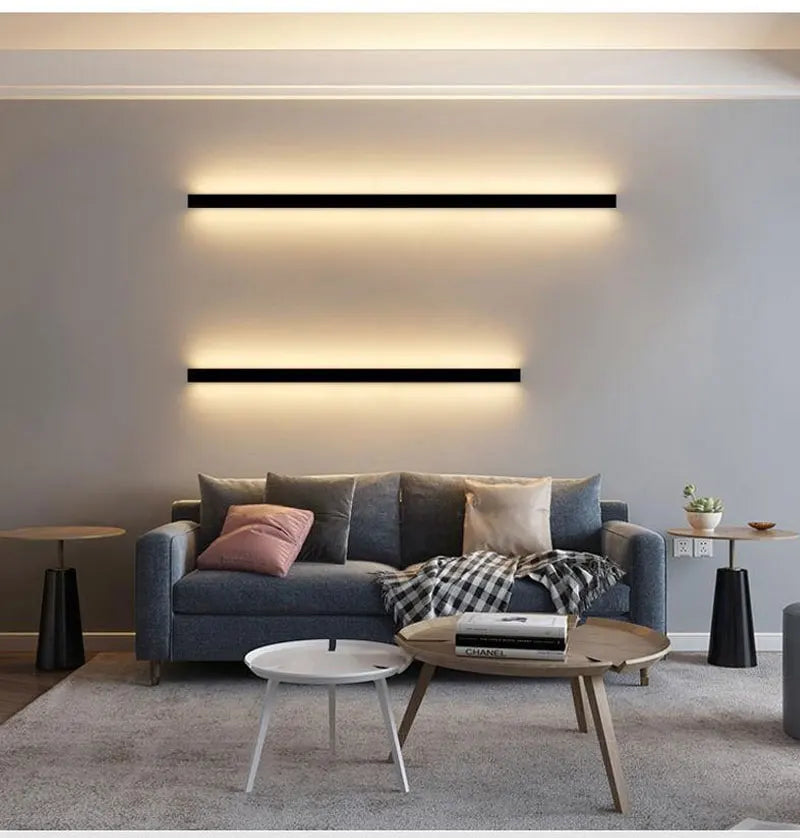 DecorBites™ Dimmable Long Wall Lamp: Stylish Bedroom Light Strip for Master Bedroom, TV Background, Sofa Decor
