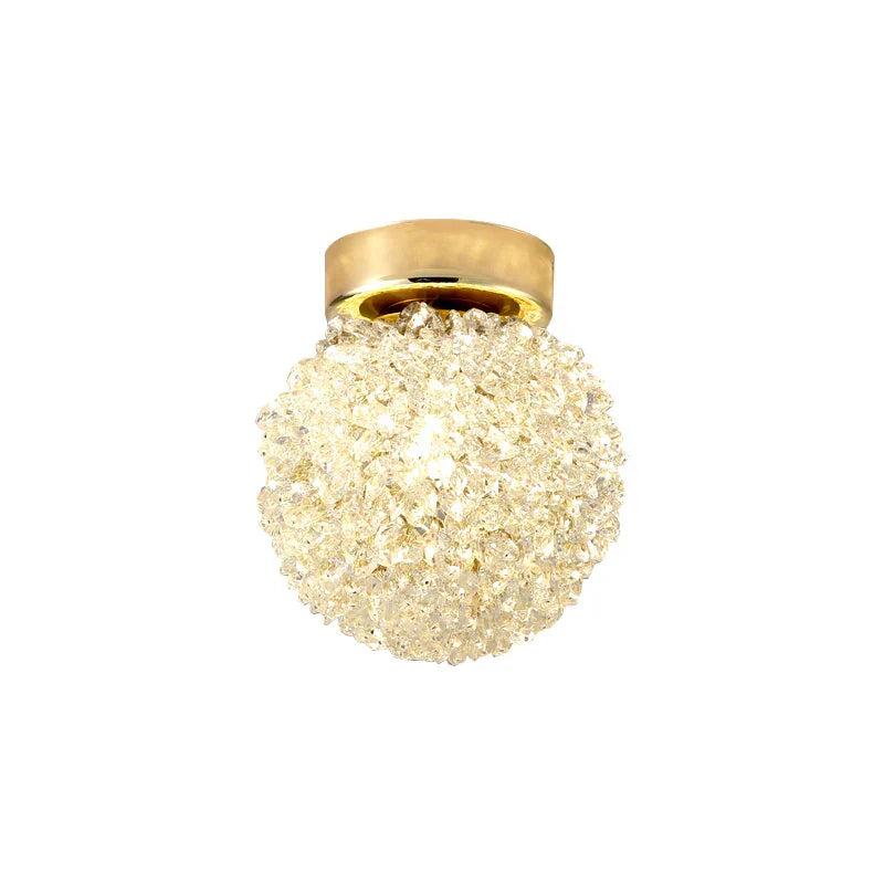 DecorBites™ Crystal Gold Ceiling Light for Bedroom Dining Room G9 Bulb