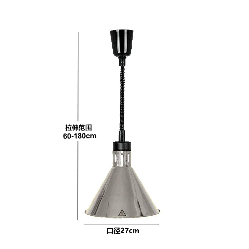 DecorBites™ Electric Heat Lamp: Adjustable Kitchen Fixture for Food Preservation