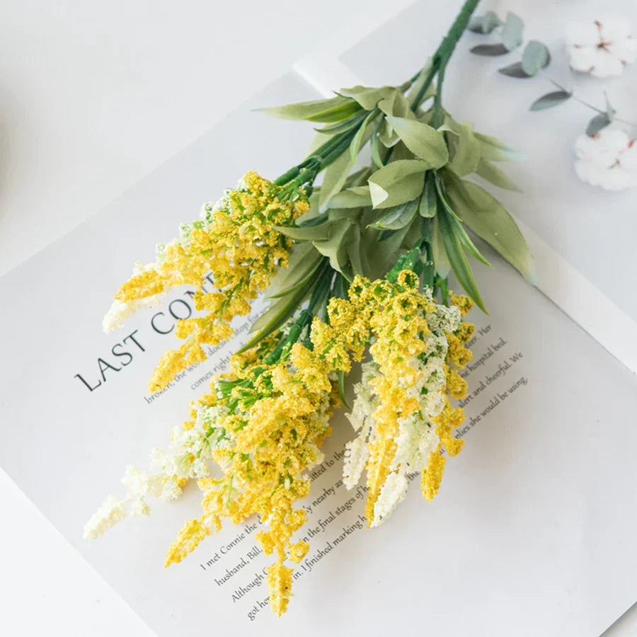 DecorBites™ زهرة رغوية باللافندر، مزهرية لغرفة المعيشة، باقة زفاف، ديكور قوس وردي للحديقة