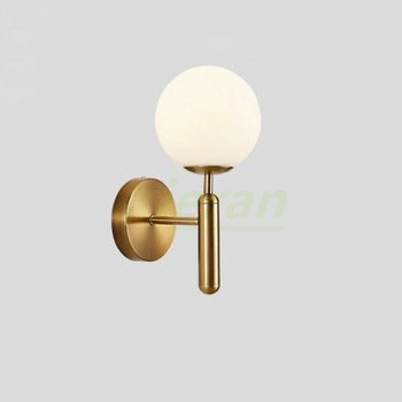 مصابيح حائط LED كروية زجاجية من ديكور بايتس™ لغرف النوم وغرف المعيشة والإضاءة الجانبية للسرير