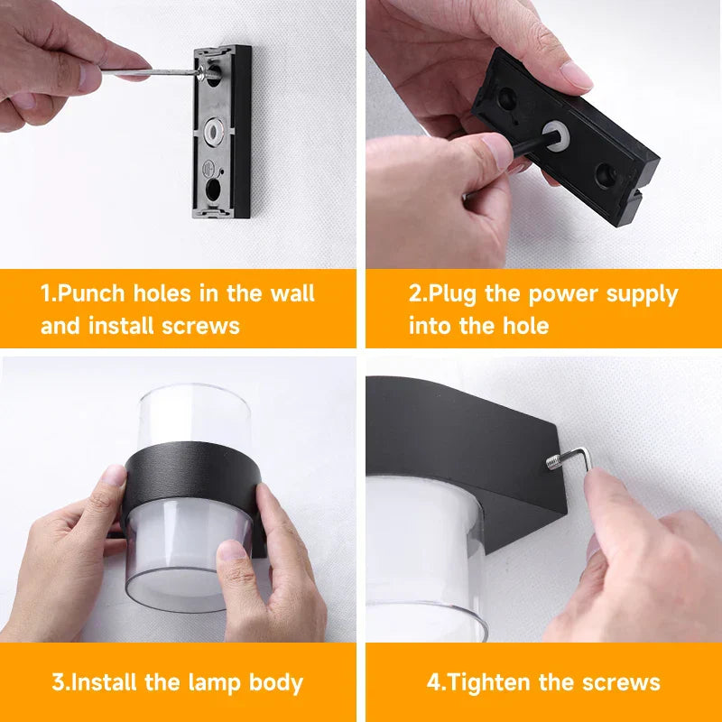 DecorBites™ LED Wall Light: Modern Interior and Exterior Luminaire for Home, Garden, Stair, Bedroom, and Terrace