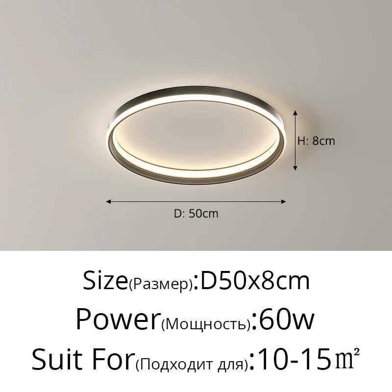 ثريا سقف LED DecorBites™ لغرفة المعيشة والمطبخ وغرفة الطعام وغرفة الدراسة، إضاءة داخلية عصرية