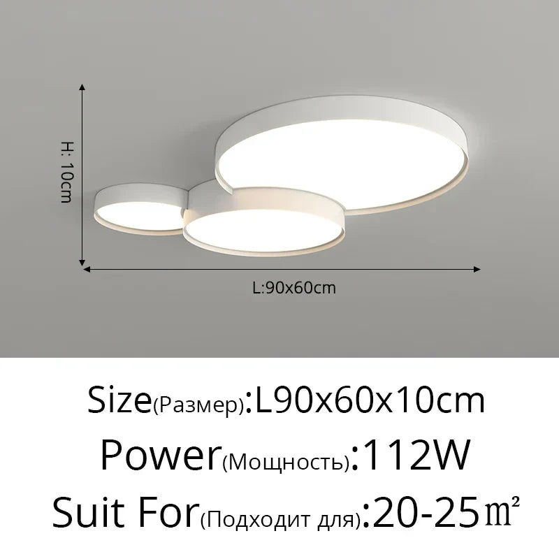 ثريا أكريليك LED من DecorBites™ - إضاءة داخلية عصرية لغرفة النوم والمطبخ وغرفة المعيشة