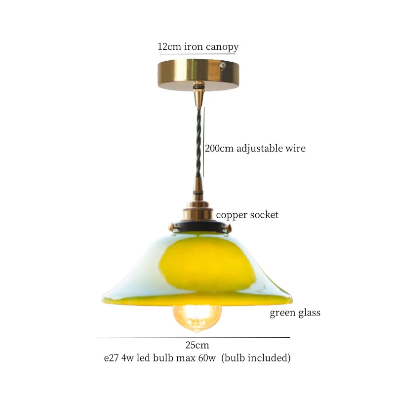 DecorBites™ Glass LED Pendant Flower Lampshade for Bedroom & Living Room Decor
