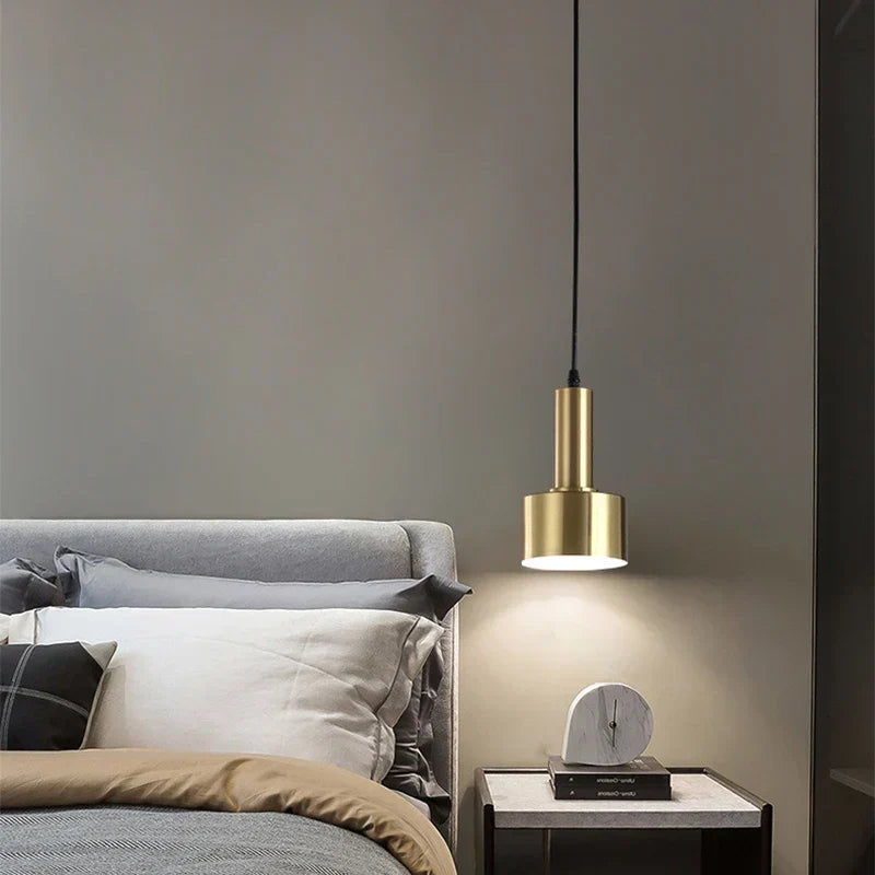 DecorBites™ مصباح معلق LED ذهبي E27 ثريا Nordic لغرفة المعيشة وغرفة النوم الداخلية