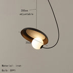 Magnetic Attraction White Metal Pendant Light
