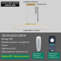 Contemporary Dining Room Pendant Light Sleek LED Arc Hanging Lamp Adjustable Brightness Energy Efficient Ideal for Kitchen Resta