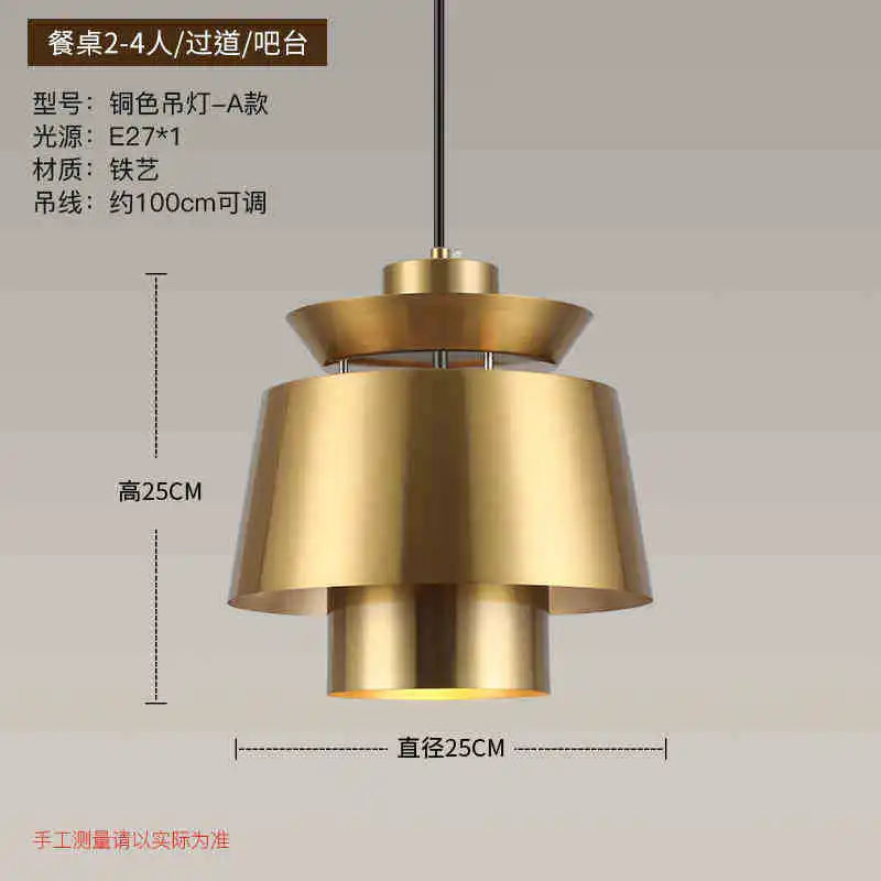 DecorBites™ Gold Nordic Chandelier for Kitchen Bedroom Living Room Study Loft Aisle